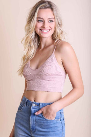 🎽 Stretchable Brami Top - Ultimate Comfort for Active Lifestyles Bralette Leto Collection XS/S Pink 