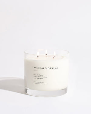 Sunday Morning Maximalist 3-Wick Candle by Brooklyn Candle Studio