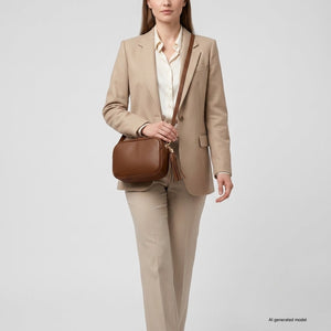 Italian Full-Grain Leather Crossbody Bag | Parma