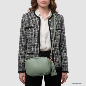 Italian Full-Grain Leather Crossbody Bag | Parma