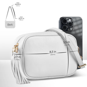 Italian Full-Grain Leather Crossbody Bag | Parma