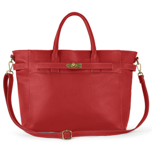 Italian Full-Grain Leather Top-Handle Bag | Cesena
