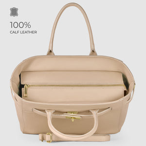 Italian Full-Grain Leather Top-Handle Bag | Cesena
