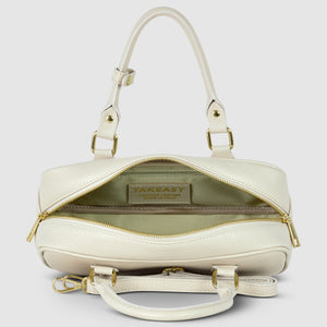 Italian Full-Grain Leather Top-Handle Bag | Venezia