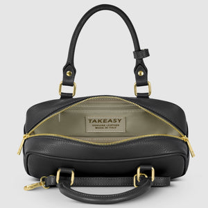 Italian Full-Grain Leather Top-Handle Bag | Venezia