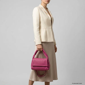 Italian Full-Grain Leather Top-Handle Bag | Perugia