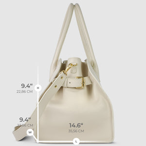 Italian Full-Grain Leather Top-Handle Bag | Asti