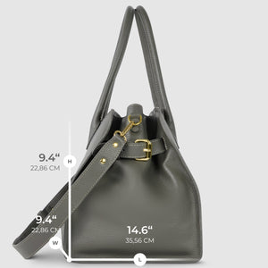Italian Full-Grain Leather Top-Handle Bag | Asti