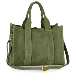 Italian Genuine Suede Tote Bag | Brianza