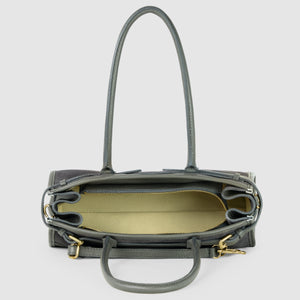 Italian Genuine Suede & Full-Grain Leather Shoulder Bag | Lodi