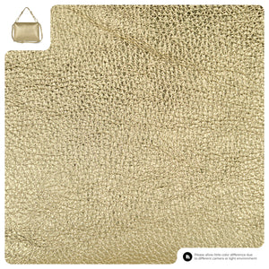 Italian Metallic Full-Grain Leather Shoulder Bag | Prato