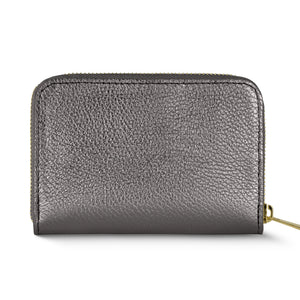Italian Metallic Full-Grain Leather Wallet | Ancona