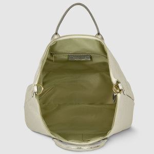 Italian Genuine Metallic Suede Top-Handle Bag | Padova