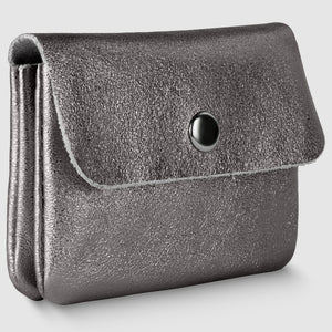 Italian Genuine Metallic Suede Wallet | Assisi