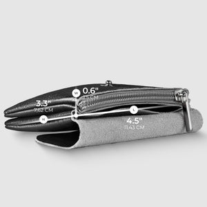 Italian Genuine Metallic Suede Wallet | Assisi