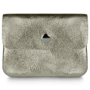 Italian Genuine Metallic Suede Wallet | Assisi