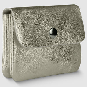 Italian Genuine Metallic Suede Wallet | Assisi