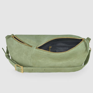 Italian Genuine Suede Crossbody Bag | Genova