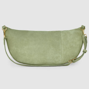 Italian Genuine Suede Crossbody Bag | Genova