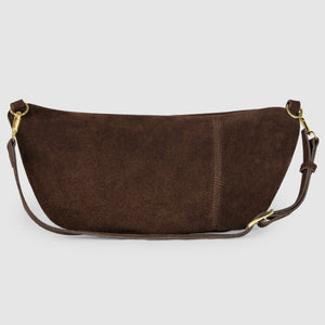Italian Genuine Suede Crossbody Bag | Genova