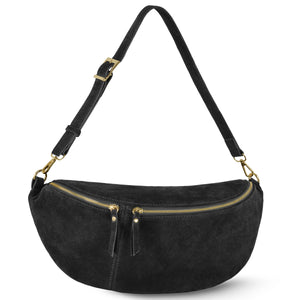 Italian Genuine Suede Crossbody Bag | Genova