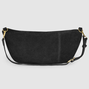 Italian Genuine Suede Crossbody Bag | Genova