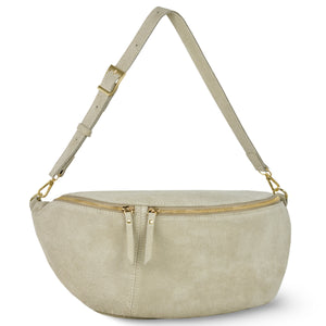 Italian Genuine Suede Crossbody Bag | Genova