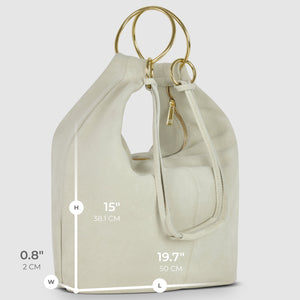 Italian Genuine Suede Hobo Bag | Belluno