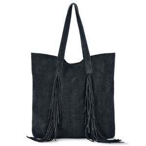 Italian Genuine Suede Tote Bag | Como