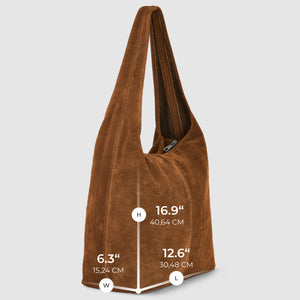 Italian Genuine Suede Hobo Bag | Palermo
