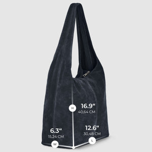 Italian Genuine Suede Hobo Bag | Palermo