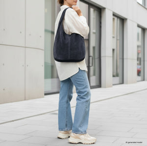 Italian Genuine Suede Hobo Bag | Palermo