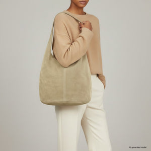 Italian Genuine Suede Hobo Bag | Palermo