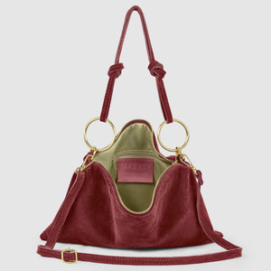 Italian Genuine Suede Shoulder Bag | Modena