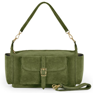 Italian Genuine Suede Shoulder Bag | Sondrio