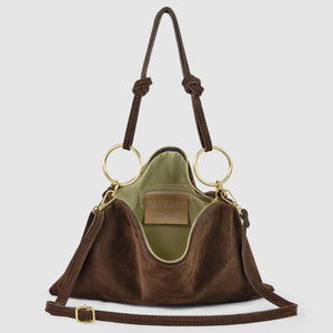 Italian Genuine Suede Shoulder Bag | Modena