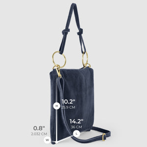 Italian Genuine Suede Shoulder Bag | Modena