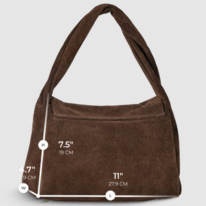 Italian Genuine Suede Top-Handle Bag | Ravenna