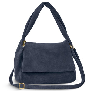 Italian Genuine Suede Top-Handle Bag | Ravenna