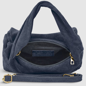 Italian Genuine Suede Top-Handle Bag | Ravenna