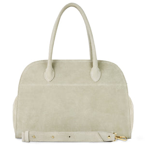 Italian Genuine Suede Top-Handle Bag | Cuneo