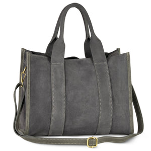 Italian Genuine Suede Tote Bag | Brianza