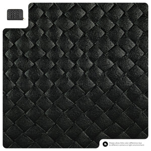 Italian Genuine Woven-Embossed Metallic Suede Wallet | Pesaro