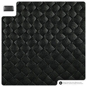 Italian Genuine Woven-Embossed Metallic Suede Wallet | Trento