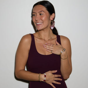 Texas A&M University Maroon Sweetheart Earrings