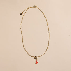 Texas Tech Guns Up Charm Necklace