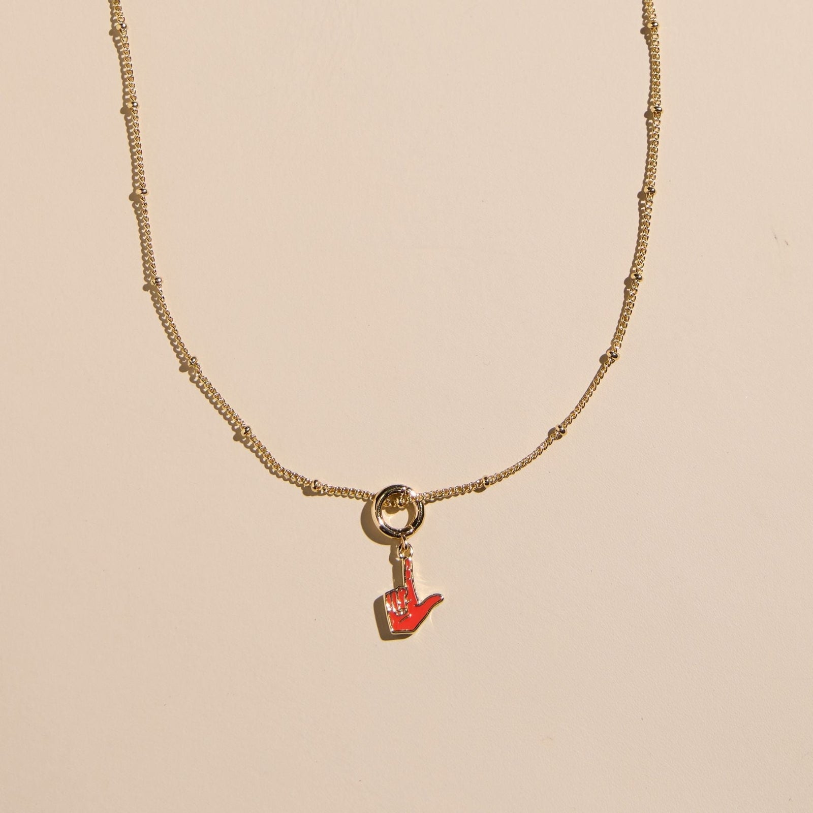 Texas Tech Guns Up Charm Necklace