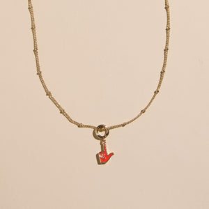 Texas Tech Guns Up Charm Necklace