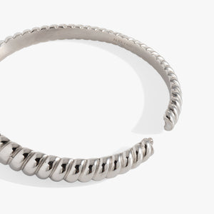 Stainless Steel Rope Textured Bangle