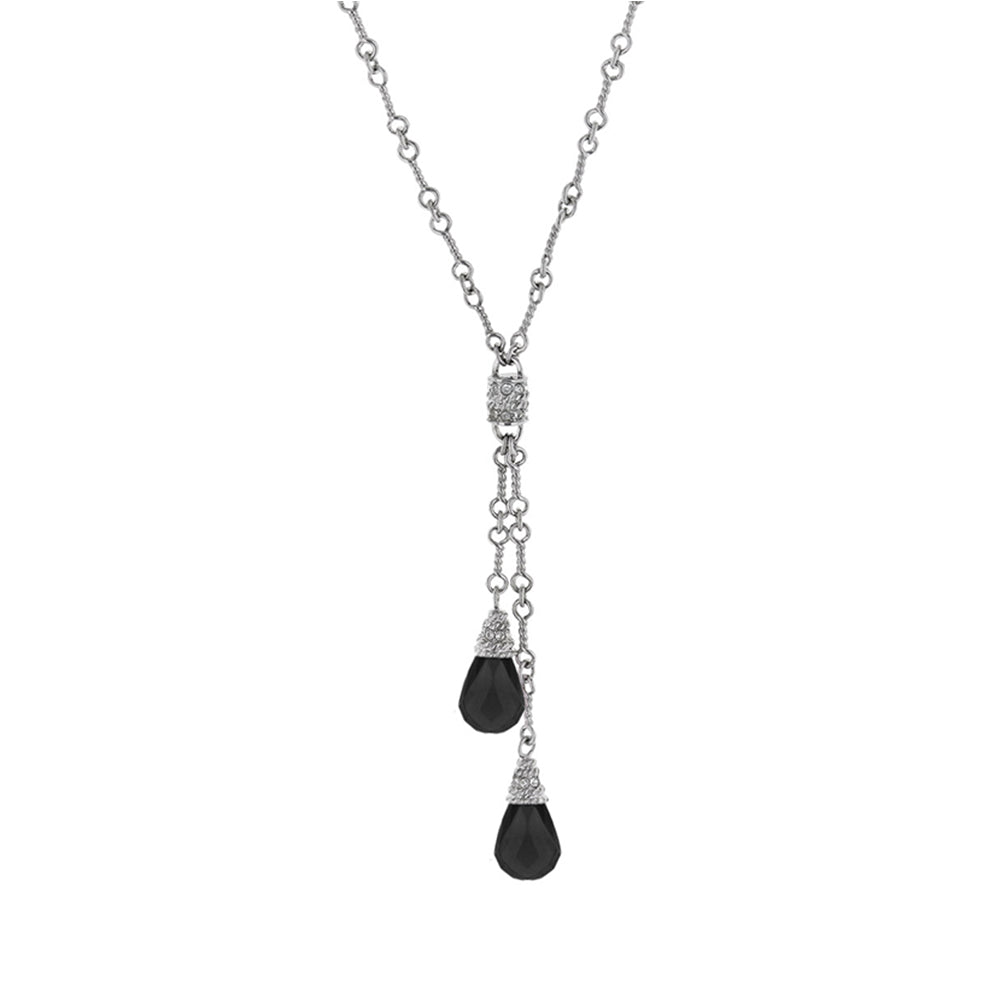 Silver Y Necklace